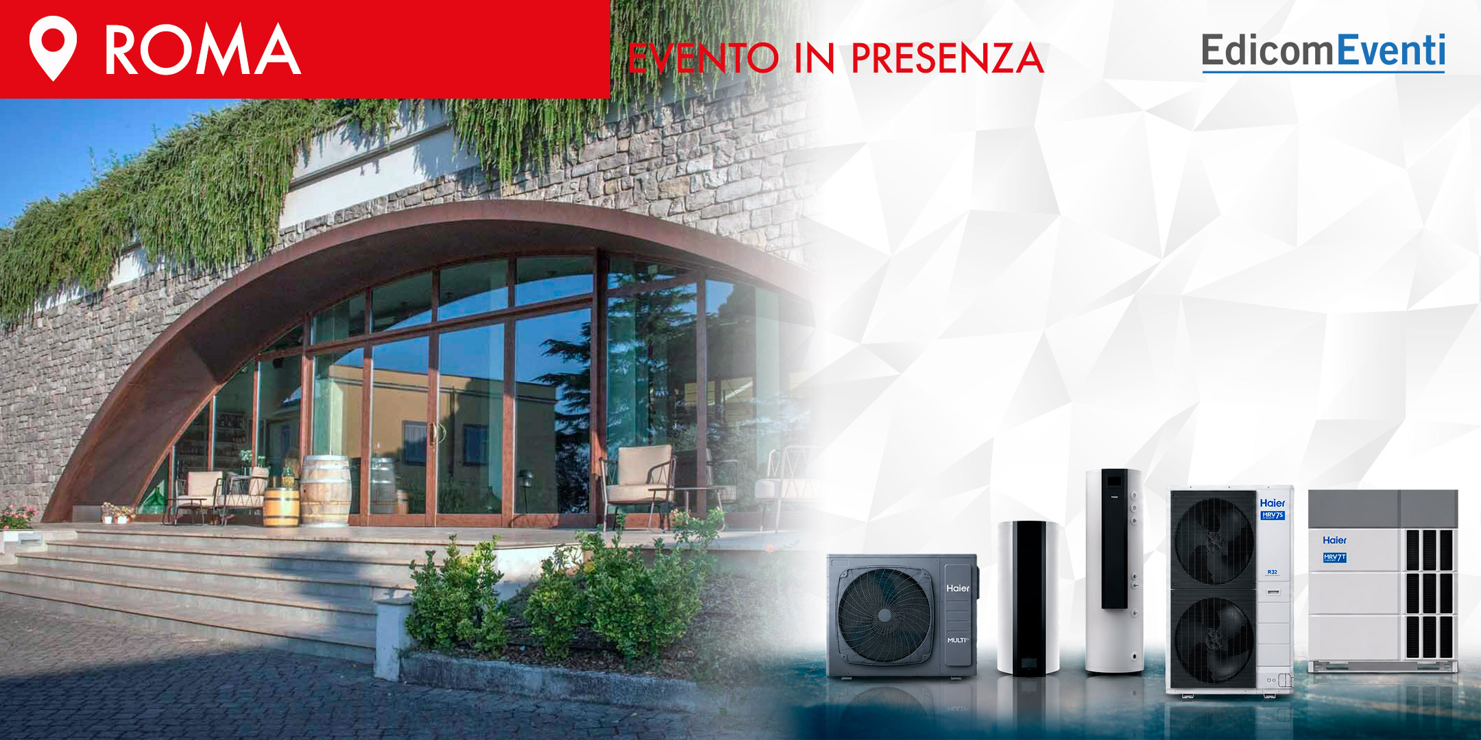 ROMA | Efficienza energetica e Decreto Requisiti Minimi: progettazione delle soluzioni in pompa di calore e integrazione architettonica